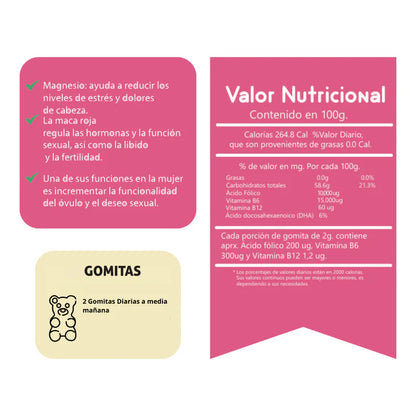 Gomitas Aguaje BBL Sottcor Adultos