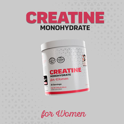 Old School Monohidrato de Creatina para Mujeres - 240 g Polvo