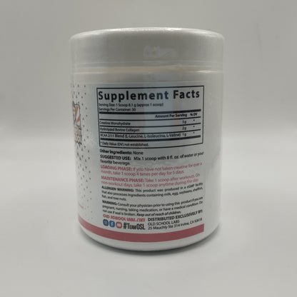 Old School Monohidrato de Creatina para Mujeres - 240 g Polvo