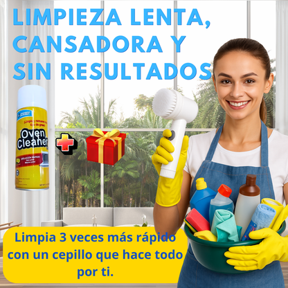 CEPILLO DE LIMPIEZA 5 EN 1  +  QUITA GRASA PRO  + 🎁