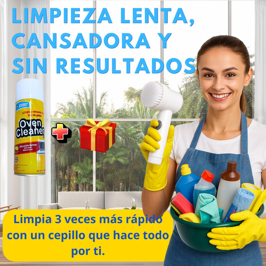 CEPILLO DE LIMPIEZA 5 EN 1  +  QUITA GRASA PRO  + 🎁