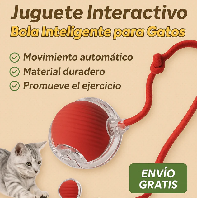 Bola interactiva para gatos