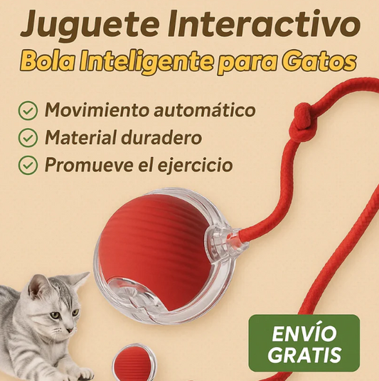 Bola interactiva para gatos