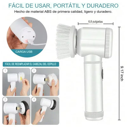 CEPILLO DE LIMPIEZA 5 EN 1  +  QUITA GRASA PRO  + 🎁